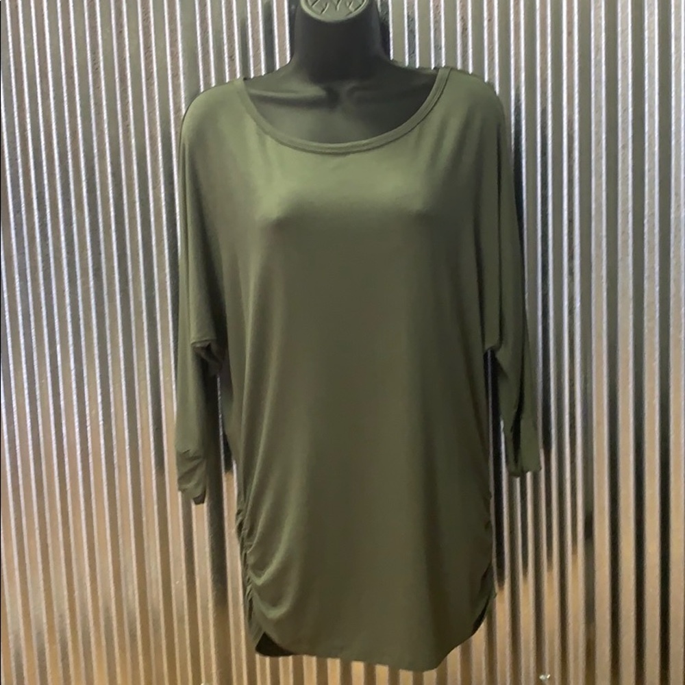 Olive Dolman Top